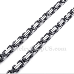 Collar De Titanio Negro Para Hombre