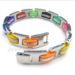 Pulsera De Caucho De Titanio De Colores Para Hombre