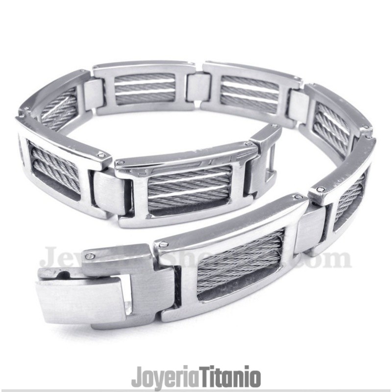 Pulsera De Cable De Titanio Para Hombre Pulsera De Cable De Titanio Para Hombre