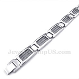 Pulsera De Cable De Titanio Para Hombre