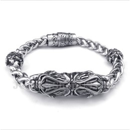 Pulsera De Diamantes Fundidos En Titanio Para Hombre