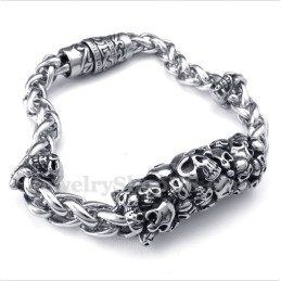 Pulsera De Calavera De Titanio Fundido Para Hombre