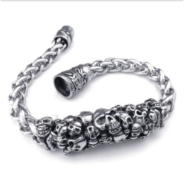Pulsera De Calavera De Titanio Fundido Para Hombre