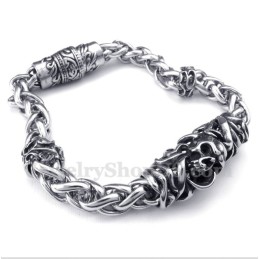 Pulsera De Calavera De Titanio Fundido Para Hombre