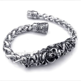 Pulsera De Calavera De Titanio Fundido Para Hombre