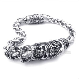 Pulsera De Calavera De Titanio Fundido Para Hombre