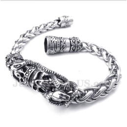 Pulsera De Calavera De Titanio Fundido Para Hombre