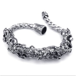 Pulsera De Calavera De Titanio Fundido Para Hombre