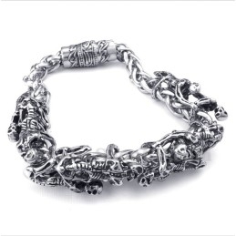 Pulsera De Calavera De Titanio Fundido Para Hombre
