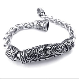 Pulsera De Calavera De Titanio Fundido Para Hombre