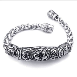Pulsera De Calavera De Titanio Fundido Para Hombre