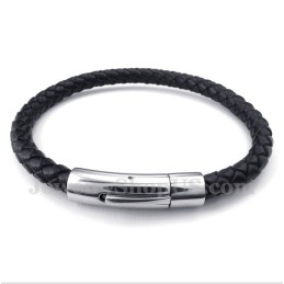 Pulsera De Cuero De Titanio Para Hombre