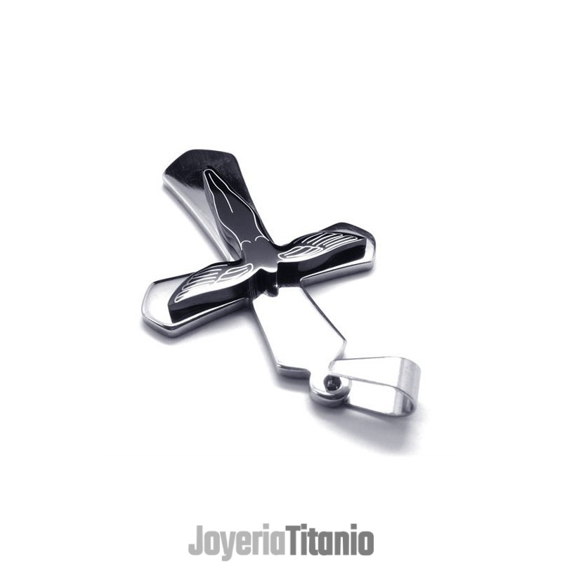 Nuevo Colgante De Titanio Con Forma De Cruz