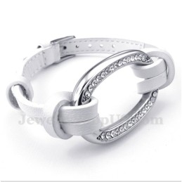 Pulsera De Cuero De Titanio Para Hombre