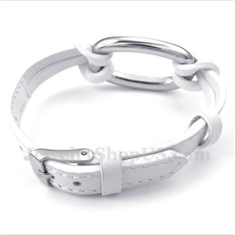 Pulsera De Cuero De Titanio Para Hombre