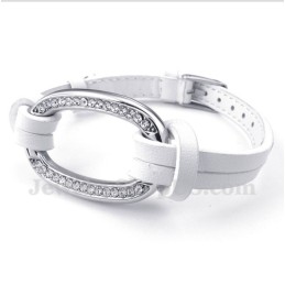 Pulsera De Cuero De Titanio Para Hombre