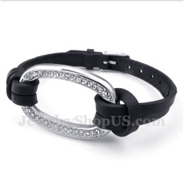 Pulsera De Cuero De Titanio Para Hombre