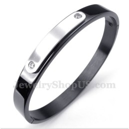Pulsera De Titanio Negra Para Hombre