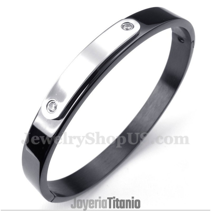 Pulsera De Titanio Negra Para Hombre Pulsera De Titanio Negra Para Hombre