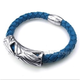 Pulsera De Cuero De Titanio Para Hombre