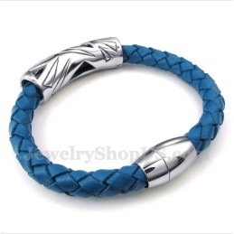 Pulsera De Cuero De Titanio Para Hombre