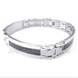 Pulsera De Fibra De Carbono Y Titanio Para Hombre