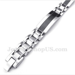 Pulsera De Fibra De Carbono Y Titanio Para Hombre