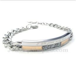 Pulsera De Pareja De Cristal De Titanio Para Mujer