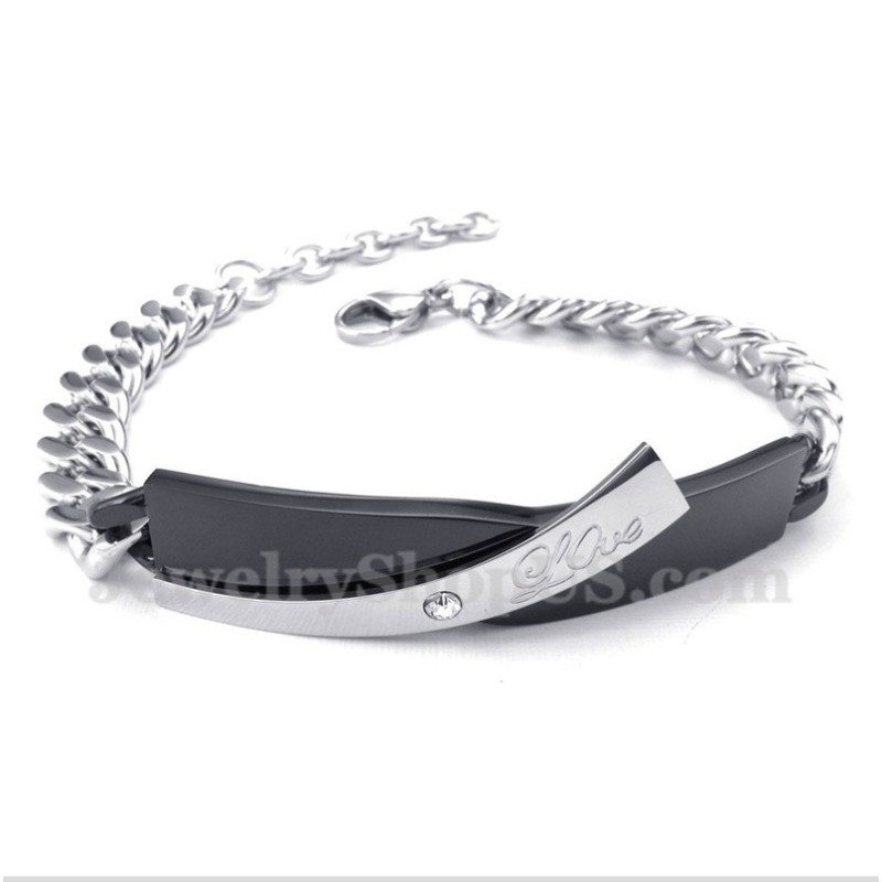Pulsera De Titanio Negro Para Hombre Pulsera De Titanio Negro Para Hombre