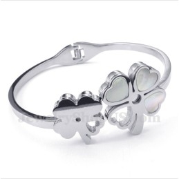 Pulsera De Trébol De Titanio Para Hombre