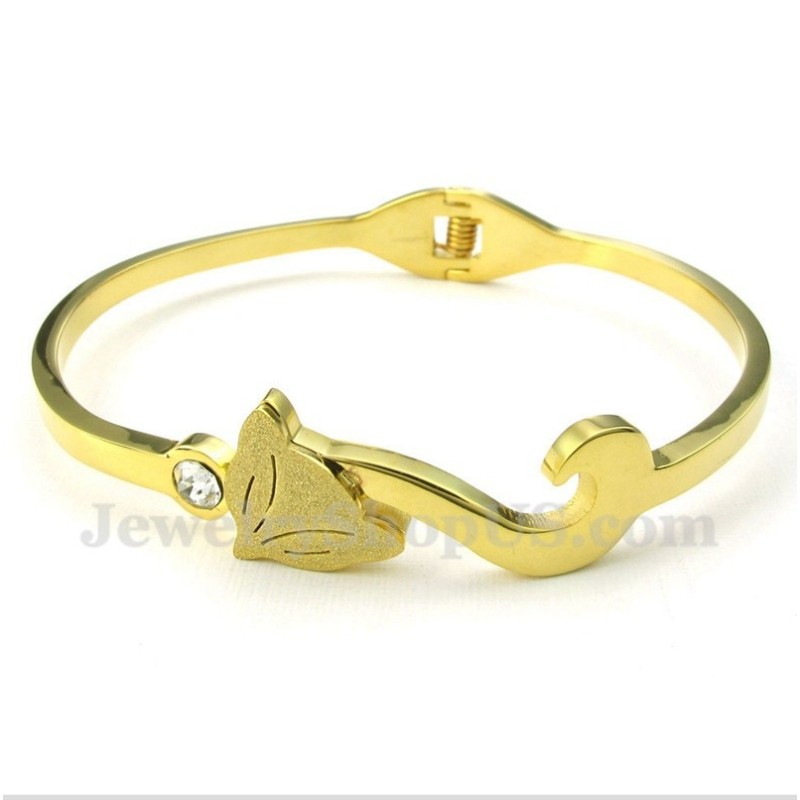 Pulsera De Zorro Dorado De Titanio Para Hombre Pulsera De Zorro Dorado De Titanio Para Hombre