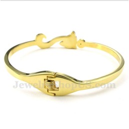 Pulsera De Zorro Dorado De Titanio Para Hombre