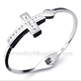 Pulsera De Cruz De Titanio Para Hombre
