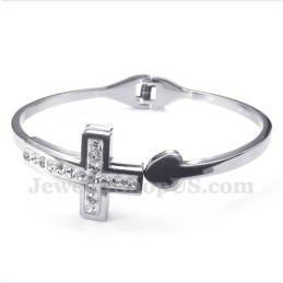 Pulsera De Cruz De Titanio Para Hombre