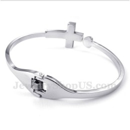 Pulsera De Cruz De Titanio Para Hombre