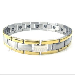 Pulsera De Oro Con Imán De Titanio Para Hombre