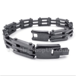 Pulsera De Titanio Con Diseño De Meandro Griego Para Hombre