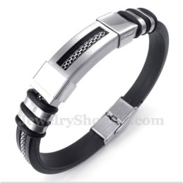 Pulsera De Caucho De Titanio Para Hombre