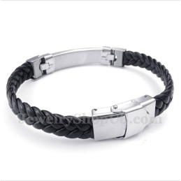Pulsera De Cuero De Titanio Para Hombre