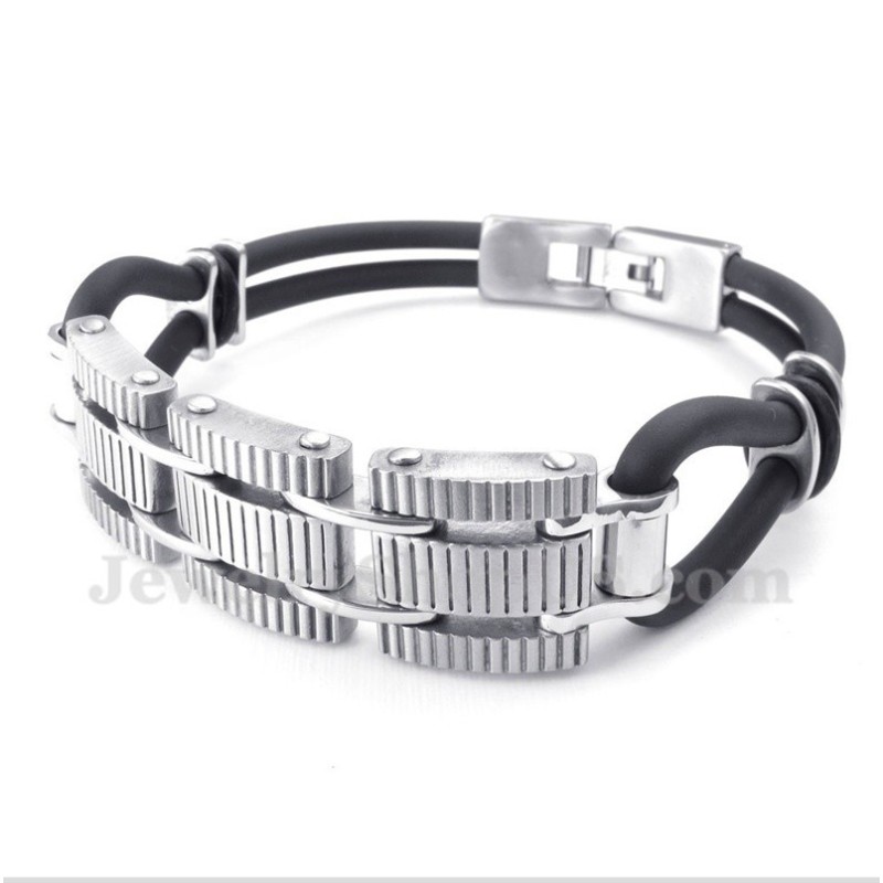 Pulsera De Caucho De Titanio Para Hombre