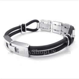 Pulsera De Caucho De Titanio Para Hombre