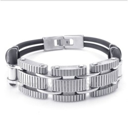 Pulsera De Caucho De Titanio Para Hombre