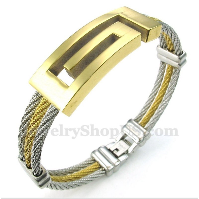 Pulsera De Cable De Titanio Para Hombre
