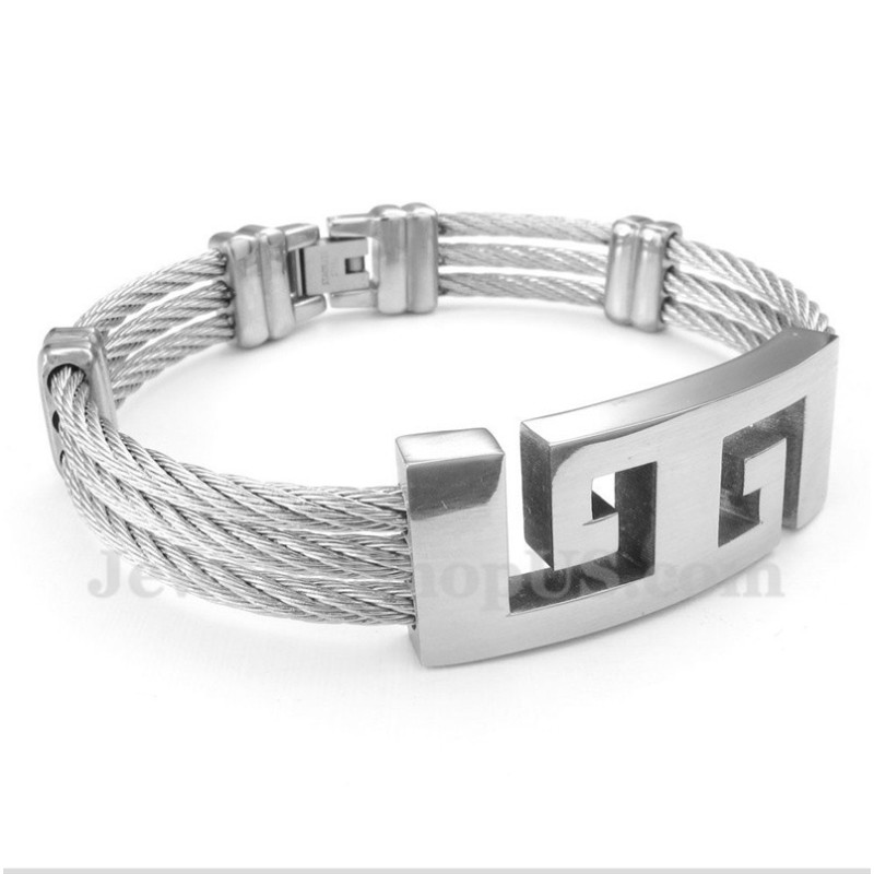 Pulsera De Cable De Titanio Para Hombre