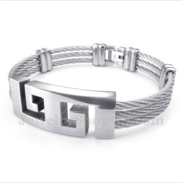 Pulsera De Cable De Titanio Para Hombre