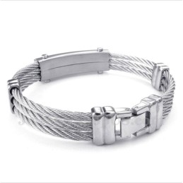 Pulsera De Cable De Titanio Para Hombre