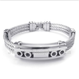 Pulsera De Cable De Titanio Para Hombre