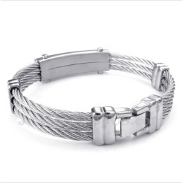 Pulsera De Cable De Titanio Para Hombre