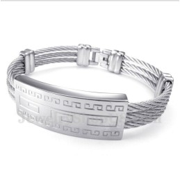 Pulsera De Cable De Titanio Para Hombre
