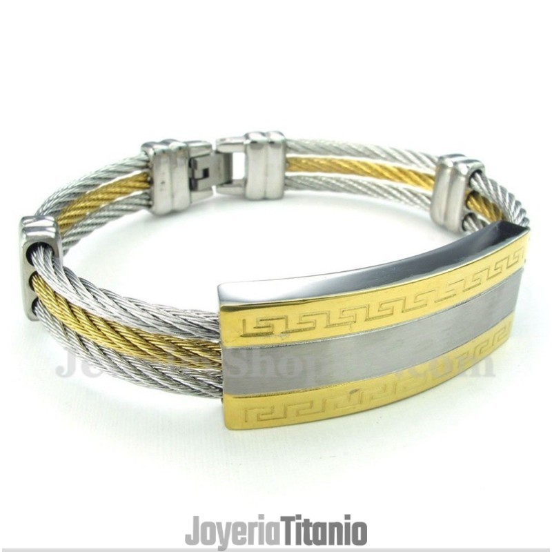 Pulsera De Cable De Titanio Para Hombre Pulsera De Cable De Titanio Para Hombre